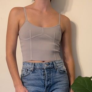 Zara structured crop top